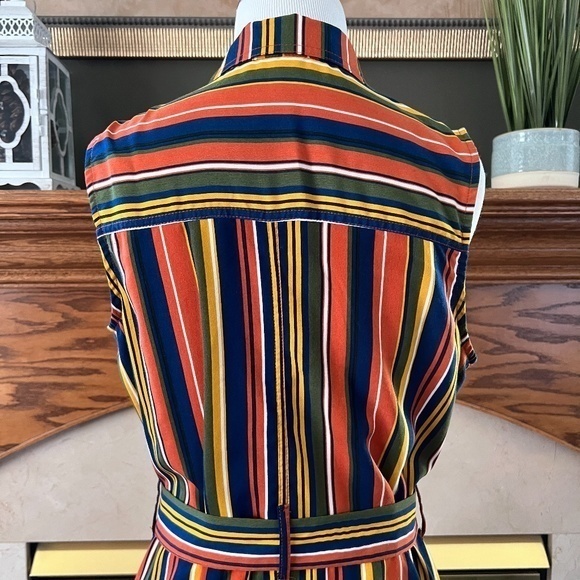 Ophelia Roe Two Piece Midi Striped‎ Dress Sz. S NWOT - Picture 11 of 16